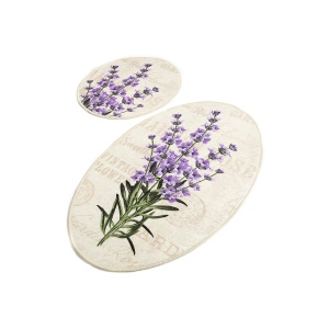Set covorase baie 2 piese, Luxury Touch, UnicUtil, Multicolor - Img 2