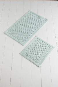Set covorase baie 2 piese, Sophisticated Texture, UnicUtil, Menta - Img 3