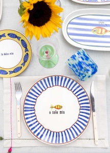 Set Farfurii (6 Bucati), Thorn bundle, UnicUtil, Culoarea Albastru - Img 2