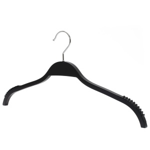 Umeraș din lemn, cu margini de cauciuc anti-alunecare si design modern, Negru, 1 bucata - Img 4