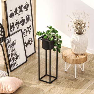 Vas Decorativ, Mist shell, UnicUtil, Culoarea Negru - Img 1