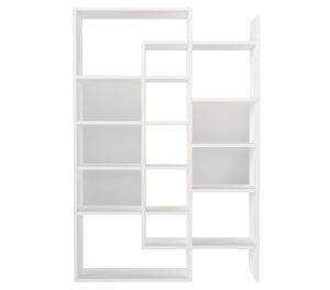 Biblioteca, Geo WhiteSpace, UnicUtil, 94.2 x 22 x 139.5 cm, Alb - Img 5