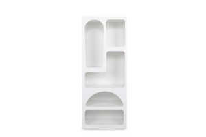 Biblioteca, Timeless Style, UnicUtil, 60 x 32 x 150 cm, Alb - Img 6