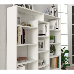 Biblioteca, Zen Space, UnicUtil, 125 x 22 x 135.7 cm, Alb - Img 6