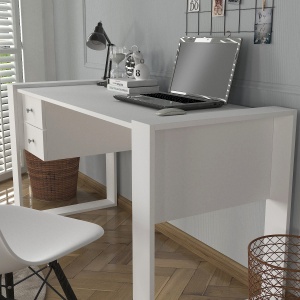 Birou Spațios, Urban Workspace, UnicUtil, 155 x 60 x 72 cm, Alb, UUDESK02 - Img 4