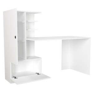 Birou, WhiteEdge Design, UnicUtil, 149.5 x 61.8 x 120 cm, Alb, UUDESK16 - Img 7