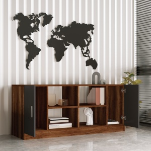 Comoda joasa UnicUtil Nuc - Gri Antracit 139.8 x 46.3 x 61.8 cm - Img 4
