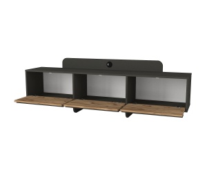 Comodă Tv Contemporary Line, 180 x 35 x 49, Antracit-Natur, UnicUtil - Img 6