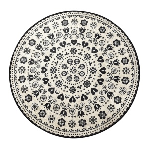 Covoras de baie, Deluxe Soft, 100 cm, UnicUtil, Negru, Multicolor - Img 2