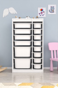 Dulap multifunctional, Ridge flame, UnicUtil, Culoarea Alb - Img 1