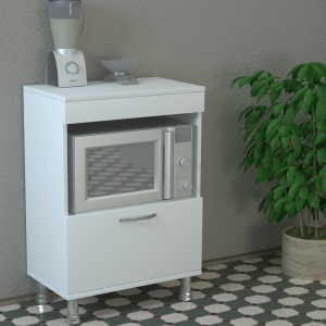 Dulap Organizator pentru Bucatarie, Compact Serve, UnicUtil, 60 x 35.5 x 86.3 cm, Alb, UUORG29 - Img 5