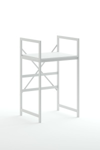 Dulap pentru mașina de spălat, C7 White, UnicUtil, Alb, Lățime: 70 cm, Înălțime: 116 cm, Adâncime: 60 cm - Img 2