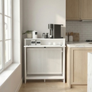 Mască radiator, Opelya Coffee Corner, UnicUtil, Alb, 90 cm - Img 3