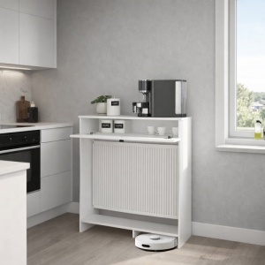 Mască radiator, Opelya Coffee Corner, UnicUtil, Alb, 90 cm - Img 6