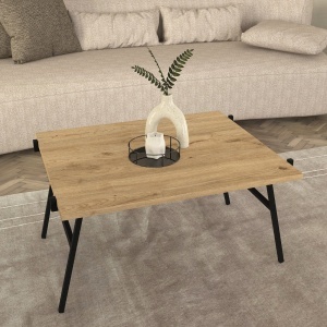 Măsuță de cafea Seramis din pal melaminat, stil compact și funcțional pentru living, 72 x 59.6 x 39 cm - Img 5