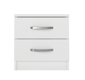 Noptieră, Sleek Elegance, UnicUtil, 40 x 28.2 x 40 cm, Alb, UUNOP13 - Img 5