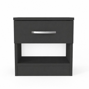 Noptiera UnicUtil cu un Sertar pentru depozitare, Gri Antracit 40 x 30 x 40 cm