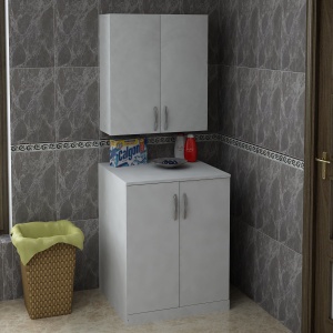 Organizator, Duo Cabinet, UnicUtil, 70 x 67 x 170 cm, Alb - Img 3