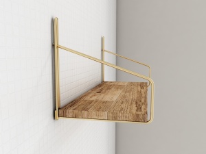 Raft, Chic Inviting, UnicUtil, 45 x 16 x 16 cm, Auriu - Maro - Img 7
