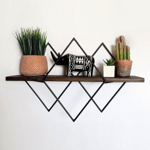 Raft perete, Smart Design, UnicUtil, 41 x 32 x 15 cm, Nuc Negru - Img 2