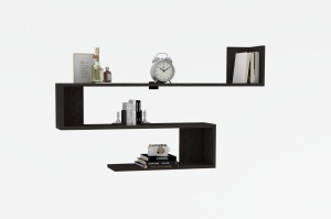 Rafturi perete, Elegant Space, UnicUtil, 120 x 71 x 20 cm, Gri - Img 2