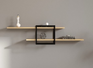 Rafturi perete, Modern Edge, UnicUtil, 120 x 30 x 18 cm, Stejar - Img 2