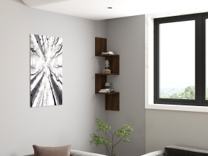 Rafturi perete, Simple Shelf, UnicUtil, 25 x 105 x 25 cm, Nuc - Img 5