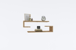 Rafturi perete, Timber Base, UnicUtil, 60 x 15 x 19 cm, Stejar - Img 2
