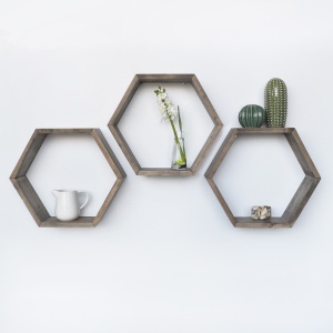 Rafturi perete, Timber Strength, UnicUtil, 40 x 40 x 10 cm, Nuc - Img 5