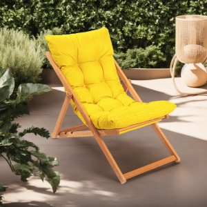 Scaun Gradina, Spark shell, UnicUtil, Culoarea Galben Natural - Img 1