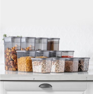 Set 12 recipiente alimentare , UnicUtil, Versatile Premium, Antracit - Img 1