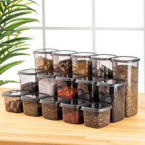 Set 15 recipiente alimentare , UnicUtil, Durable Elegant, Antracit - Img 1