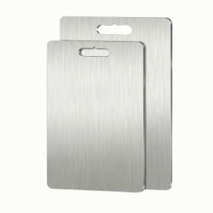 Set 2 tocatoare din otel inoxidabil SUS304, 1.5 mm, argintiu