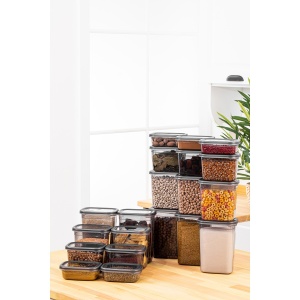 Set 20 recipiente alimentare , UnicUtil, Durable Stylish, Antracit - Img 2