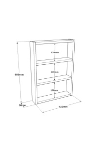 Set 3 rafturi de perete pentru bucătărie și baie, 43.2x9x60 cm, Cura, UnicUtil - Img 4