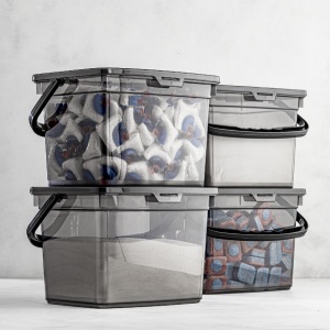 Set 4 recipiente alimentare , UnicUtil, Versatile Lightweight, Antracit - Img 1