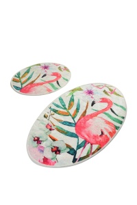 Set covorase baie 2 piese, Chic Finish, UnicUtil, Multicolor - Img 2