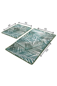 Set covorase baie 2 piese, Elegant Design, UnicUtil, Multicolor - Img 3