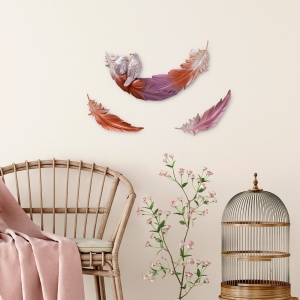 Accesorii Decorative Perete, Spark ember, UnicUtil, Culoarea Roz Portocaliu - Img 2