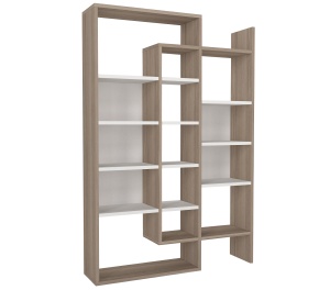 Biblioteca, Geo Space, UnicUtil, 94.2 x 22 x 139.5 cm, Alb-Maro - Img 7