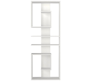 Biblioteca, Geometric Charm, UnicUtil, 60 x 19.6 x 161.8 cm, Alb, UUBIB40 - Img 5