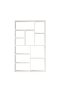 Bibliotecă îngustă, 75x22x123.6 cm, Alb, PAL melaminat, UnicUtil - Img 4