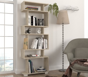 Biblioteca, Modern Loft, UnicUtil, 60 x 19.5 x 162.9 cm, Crem - Img 5