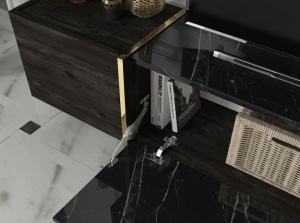 Biblioteca pentru Living Luxury Edition UnicUtil , 180 x 32 x 115 cm, Negru - Img 6