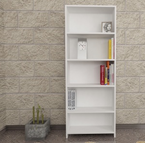 Biblioteca, Slim Vogue, UnicUtil, 60.6 x 19.5 x 160 cm, Alb - Img 5