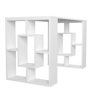 Birou cu Picioare Decorative UnicUtil, 120 x 60 x 74 cm, Alb - Img 3