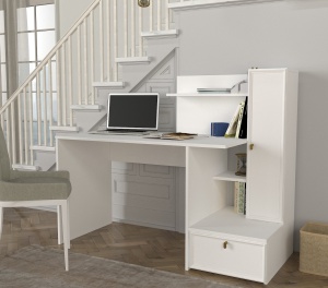 Birou, Functional Flow, UnicUtil, 142.8 x 60 x 115.8 cm, Alb, UUDESK31 - Img 2