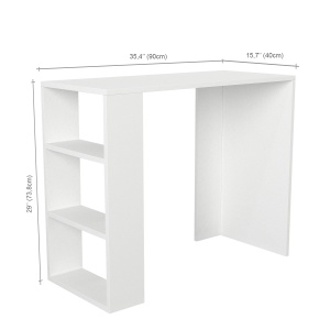 Birou Simplu, Design Modern, UnicUtil, 90 x 40 x 73.8 cm, Alb, UUDESK03 - Img 6