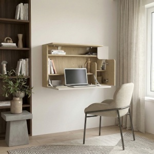 Birou suspendat, Narva Wallmounted Desk, UnicUtil, Crem - Img 5