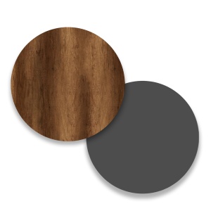 Birou UnicUtil Nuc - Gri Antracit cu benzi orizontale pe frontal 180 x 60 x 73.8 cm - Img 6
